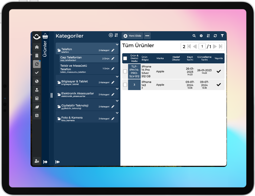 Grup Kategori Yapısı