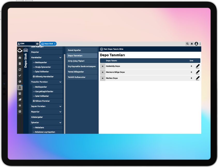 Çoklu Depo Yönetimi