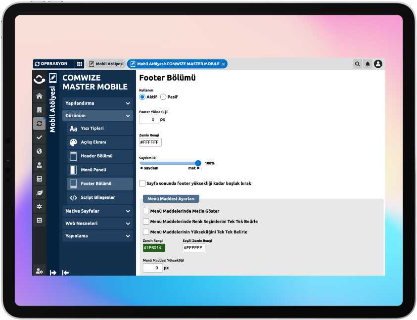 Android Yönetim Paneli